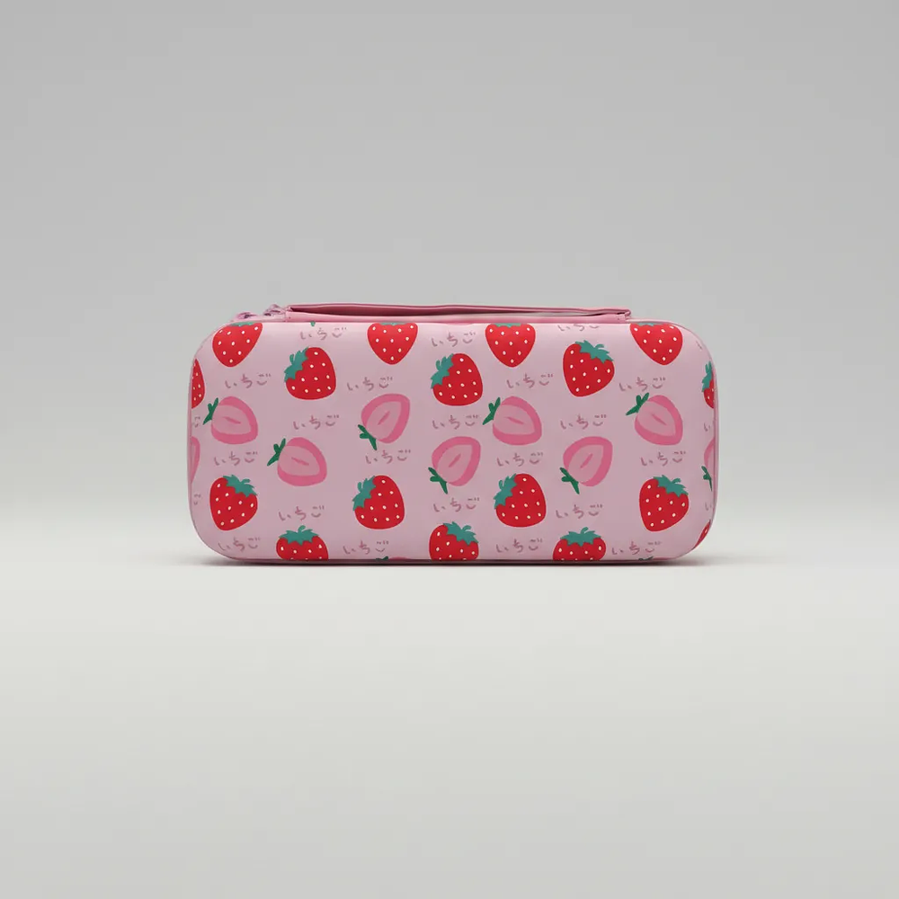 Bolso Para Nintendo Switch Oled Rígido, Diseño Strawberry 1