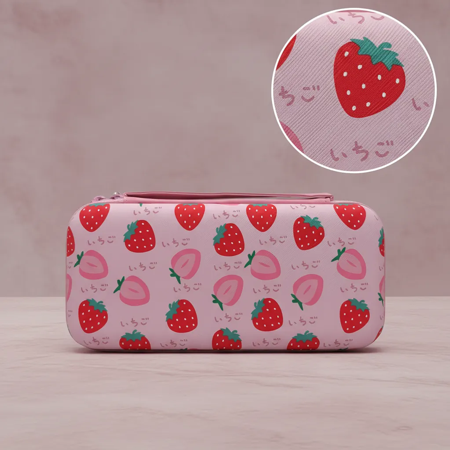 Bolso Para Nintendo Switch Oled Rígido, Diseño Strawberry 3