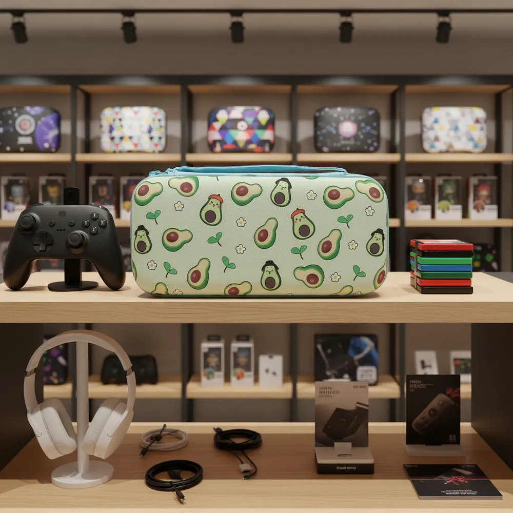 Bolso Para Nintendo Switch Oled Rígido, Diseño Palta 4