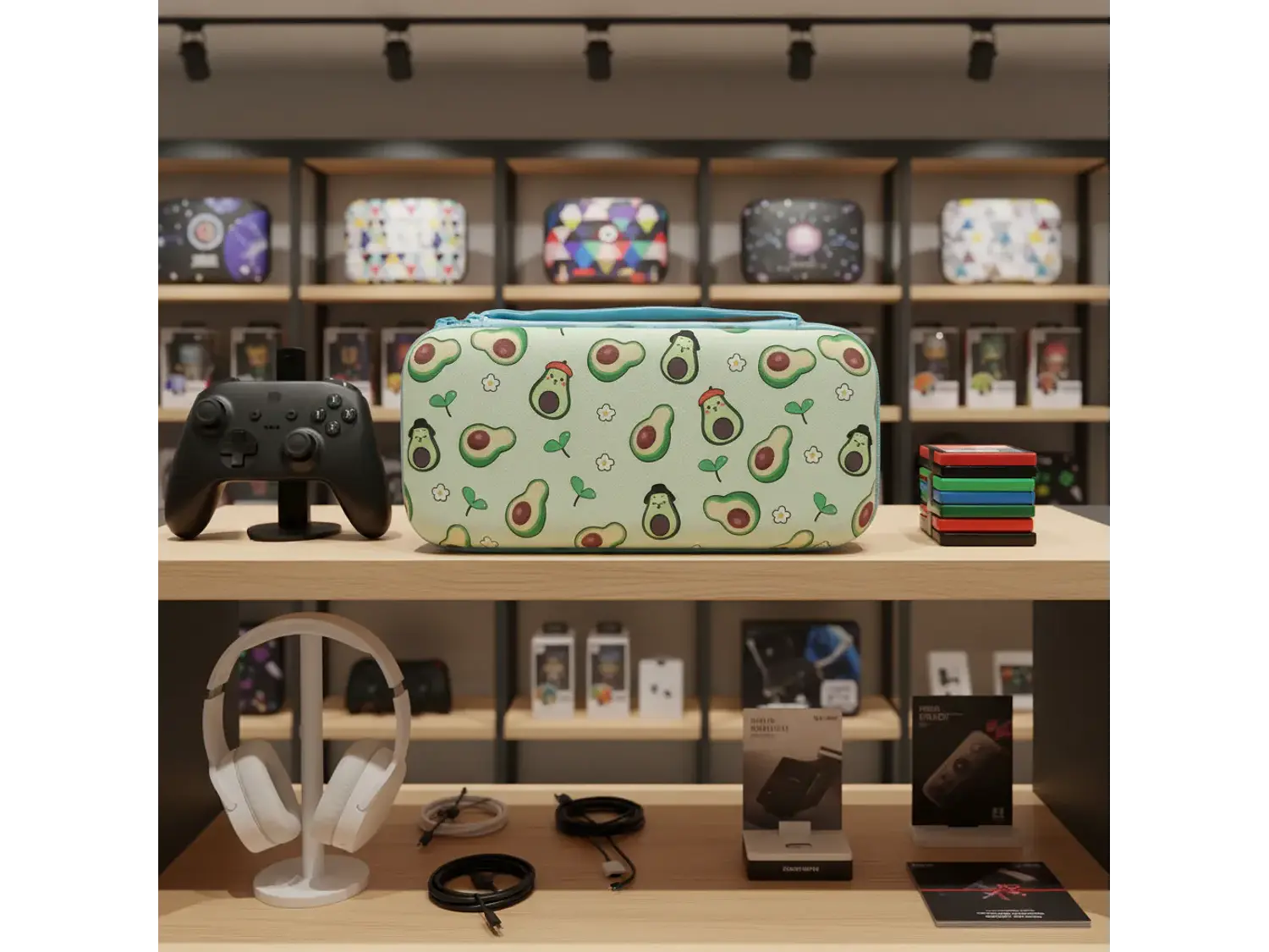 Bolso Para Nintendo Switch Oled Rígido, Diseño Palta 4