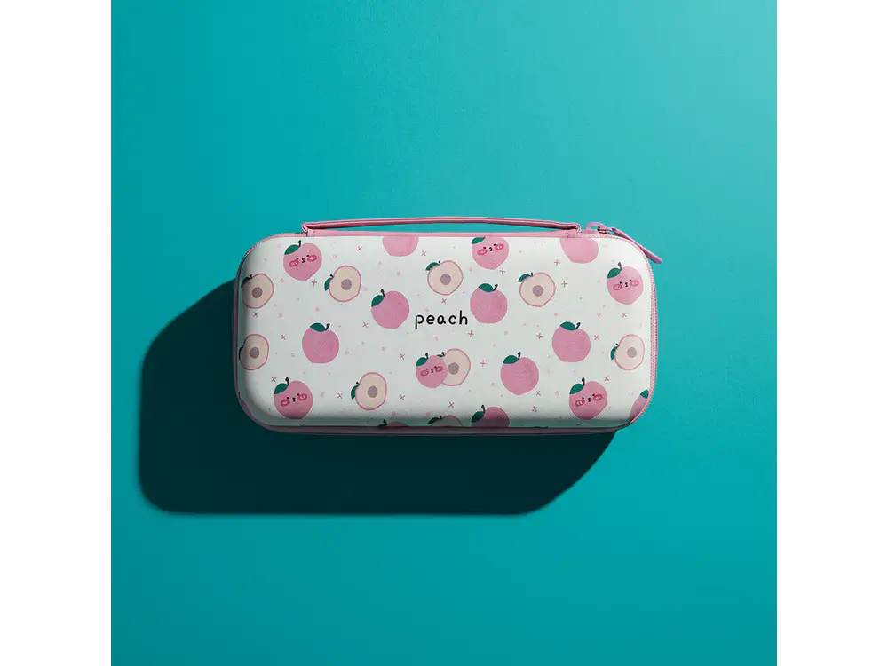 Bolso Para Nintendo Switch Oled Rígido, Diseño Peach 2