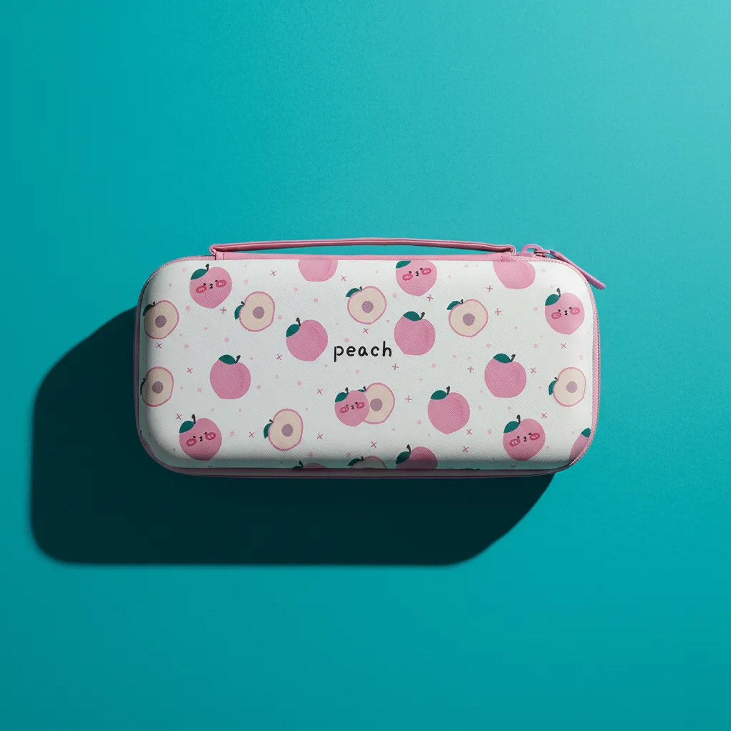 Bolso Para Nintendo Switch Oled Rígido, Diseño Peach 2
