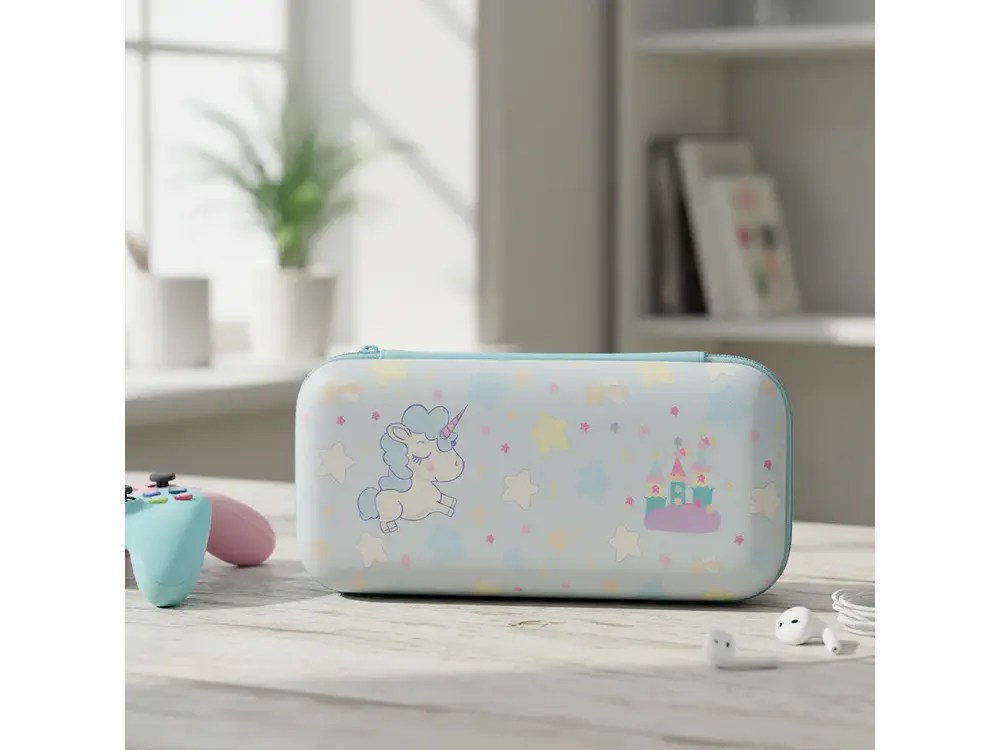 Bolso Para Nintendo Switch Oled Rígido, Diseño Unicorn 2