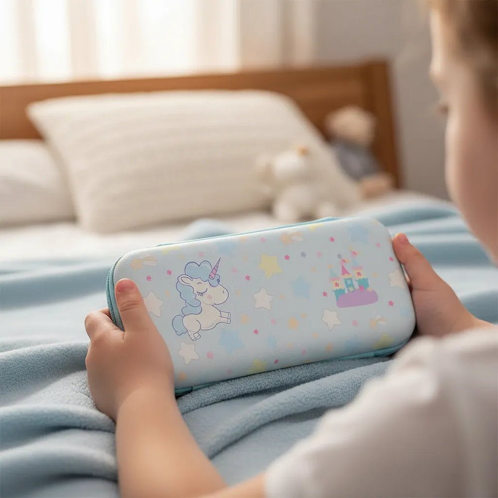 Bolso Para Nintendo Switch Oled Rígido, Diseño Unicorn 3