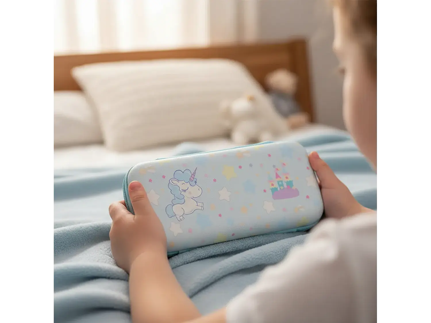 Bolso Para Nintendo Switch Oled Rígido, Diseño Unicorn 3