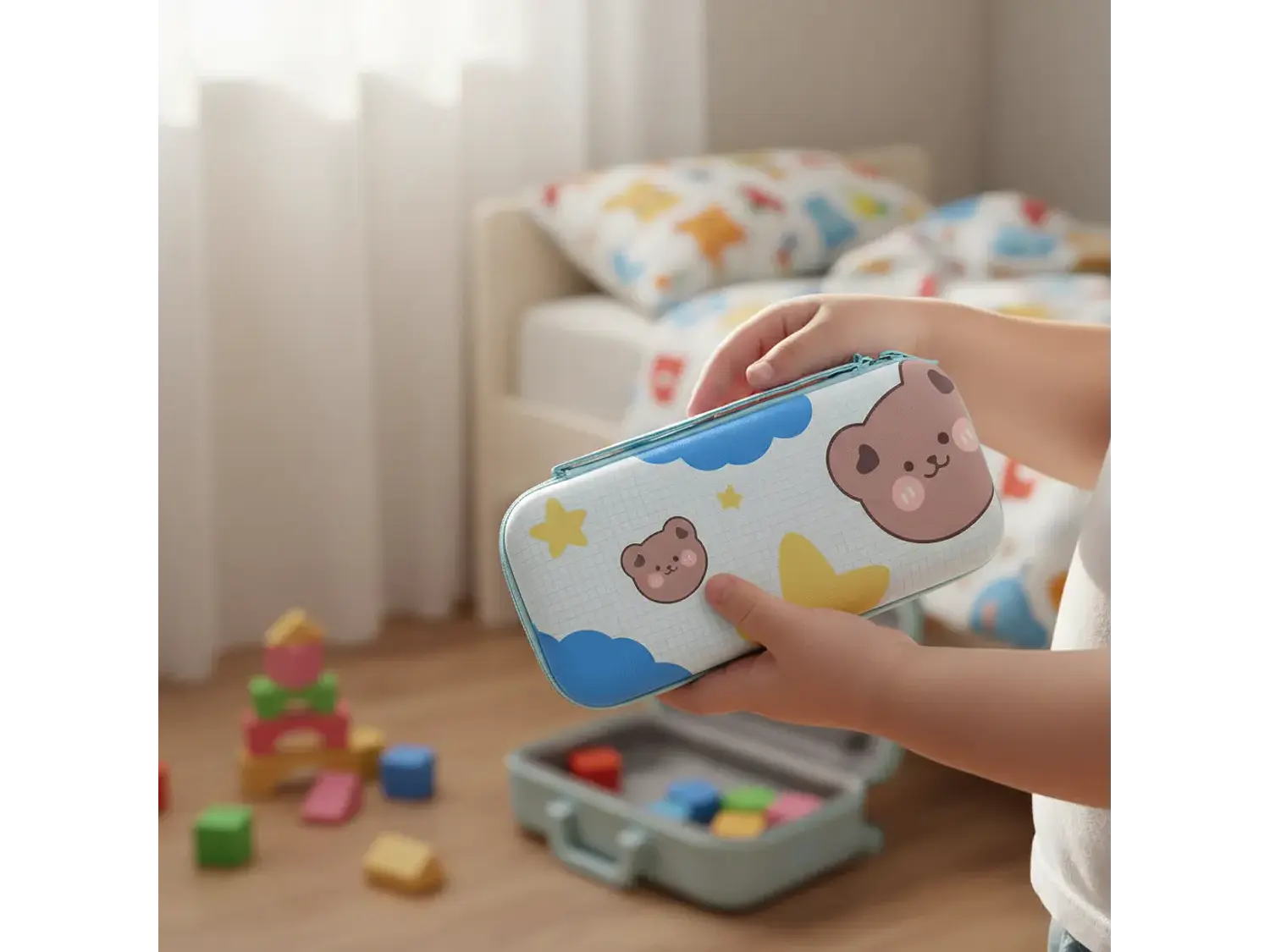 Bolso Para Nintendo Switch Oled Rígido, Diseño Tedy 2