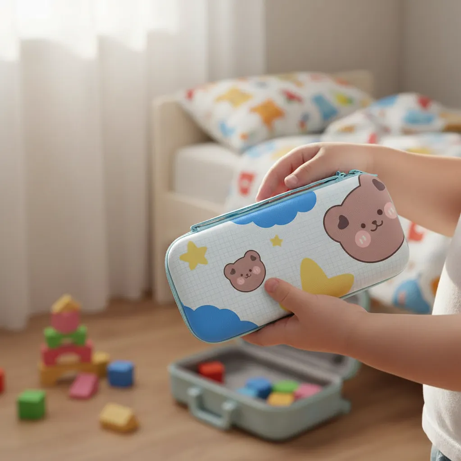 Bolso Para Nintendo Switch Oled Rígido, Diseño Tedy 2