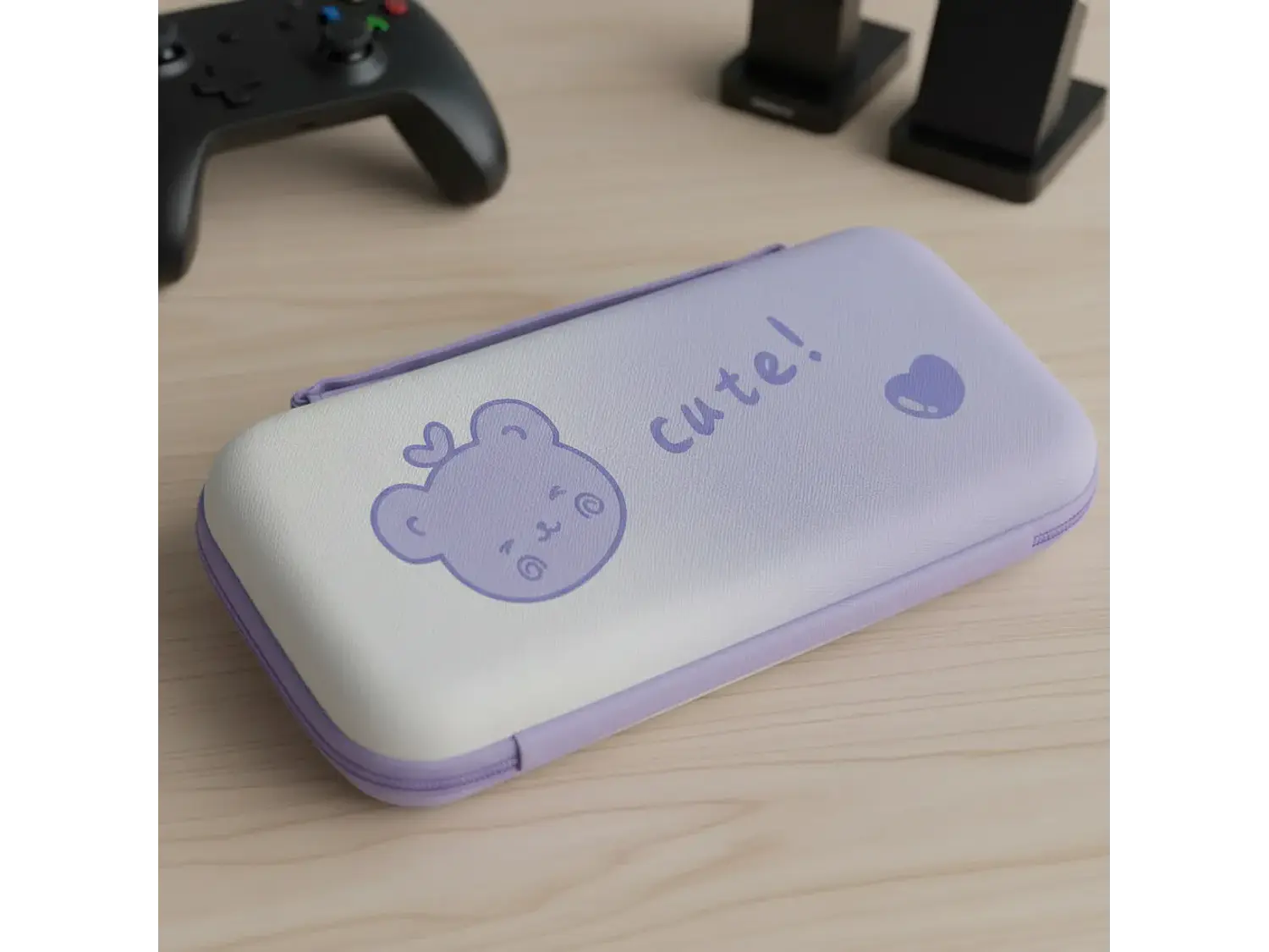 Bolso Para Nintendo Switch Oled Rígido, Diseño Purple 4