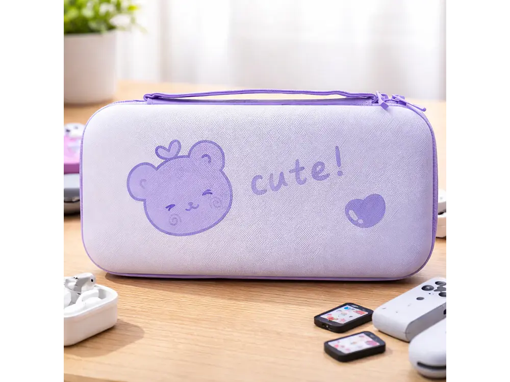 Bolso Para Nintendo Switch Oled Rígido, Diseño Purple 5
