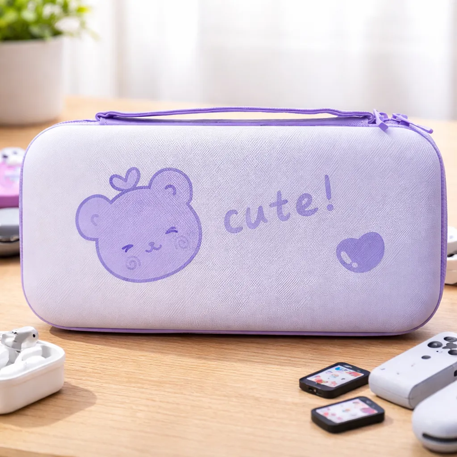 Bolso Para Nintendo Switch Oled Rígido, Diseño Purple 5