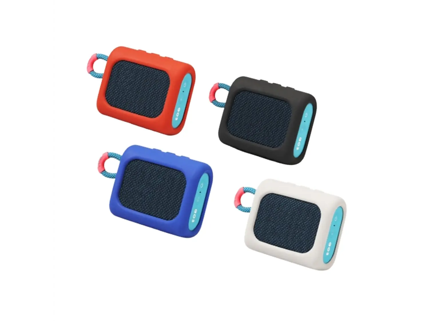 Funda Protectora De Silicona Para Parlante Jbl Go 3 + Gancho, Color Celeste 2