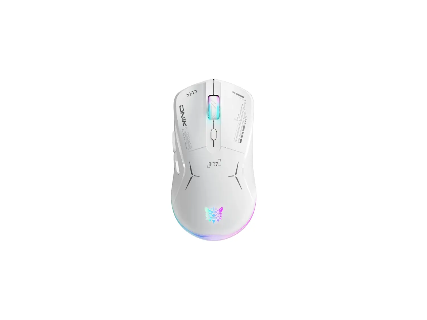 Mouse Gamer Inalámbrico Onikuma CW917, Color Blanco 1
