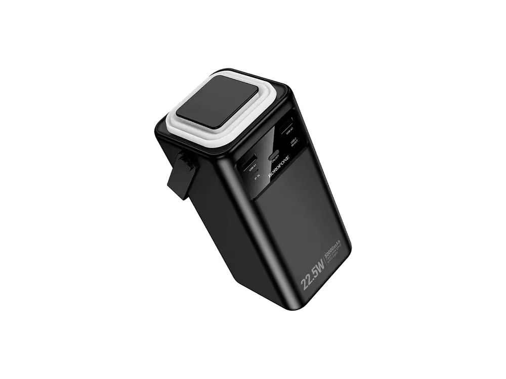 PowerBank Borofone BJ65A 50.000 mAh con Lámpara, Color Negro, 22.5W, PD20W 3