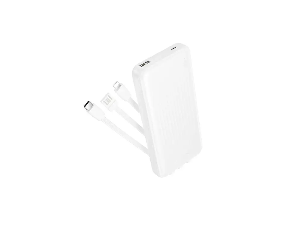 PowerBank Borofone BJ79 Ultra Delgada 10.000 mAh, Color Blanco 1