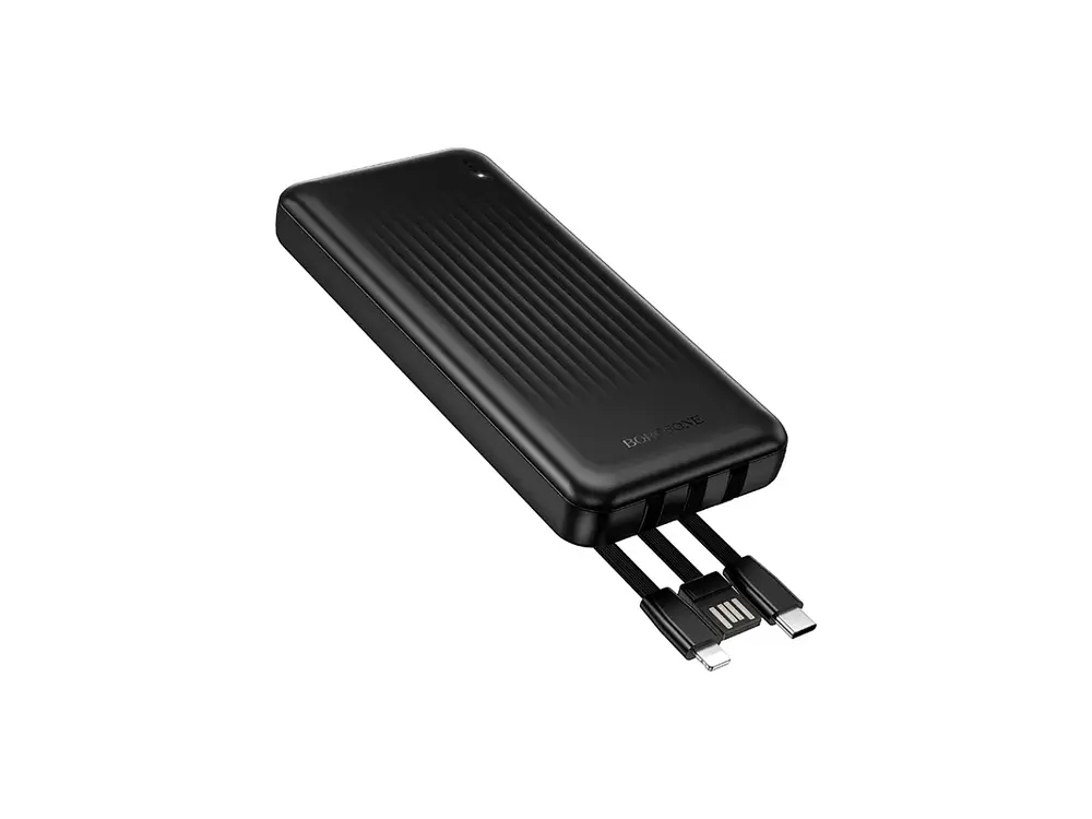 PowerBank Borofone BJ79 Ultra Delgada 10.000 mAh, Color Negro 2
