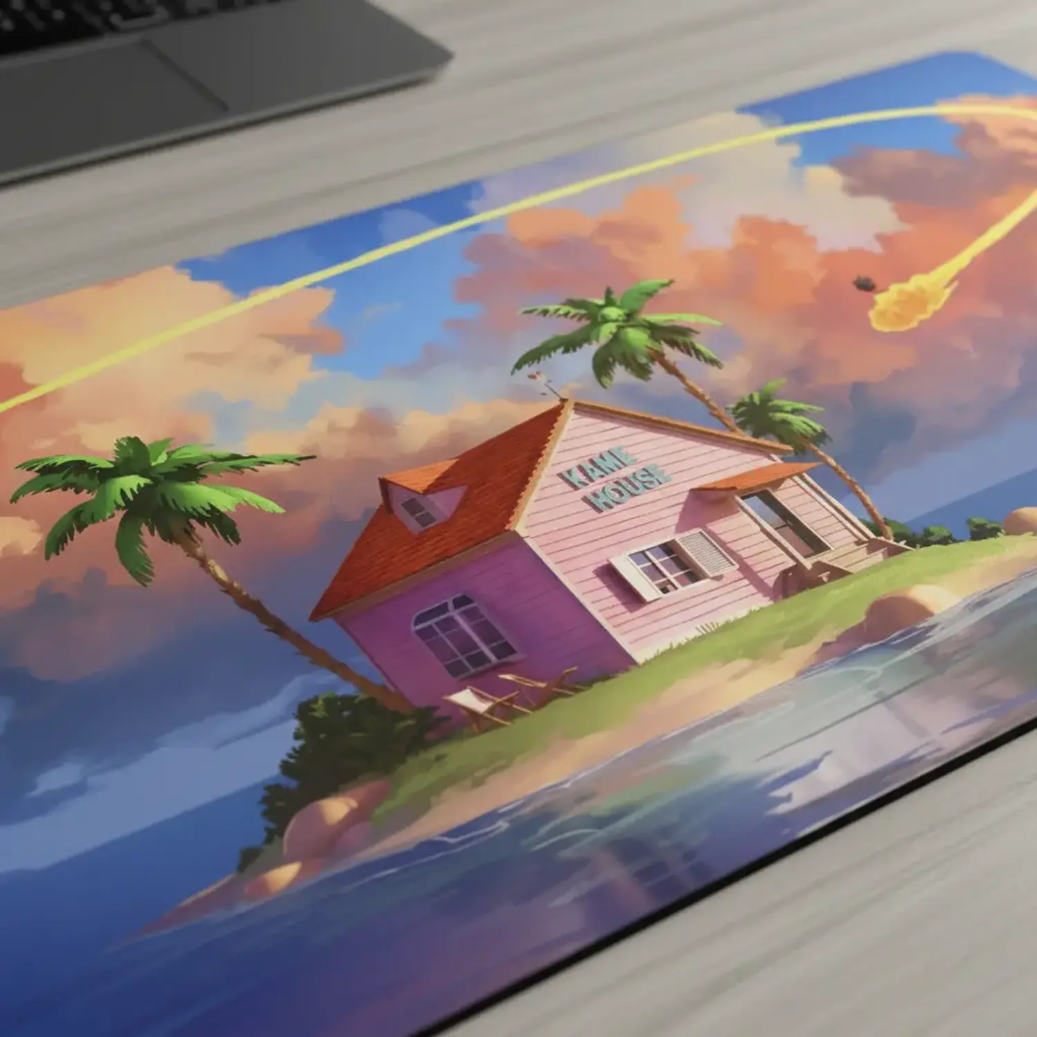 Escritorio Gamer RGB, 120Cm x 60Cm, Color Negro, + Mousepad Gamer 70 x 30 2