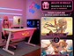 Escritorio Gamer RGB, 120Cm x 60Cm, Color Blanco, + Mousepad Gamer 70 x 30 - Miniatura 1