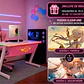 Escritorio Gamer RGB, 120Cm x 60Cm, Color Blanco, + Mousepad Gamer 70 x 30 - Miniatura 1