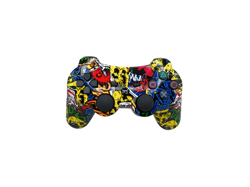 Control Panther Ps3 ,Bluetooth, Color Grafiti Skull 1