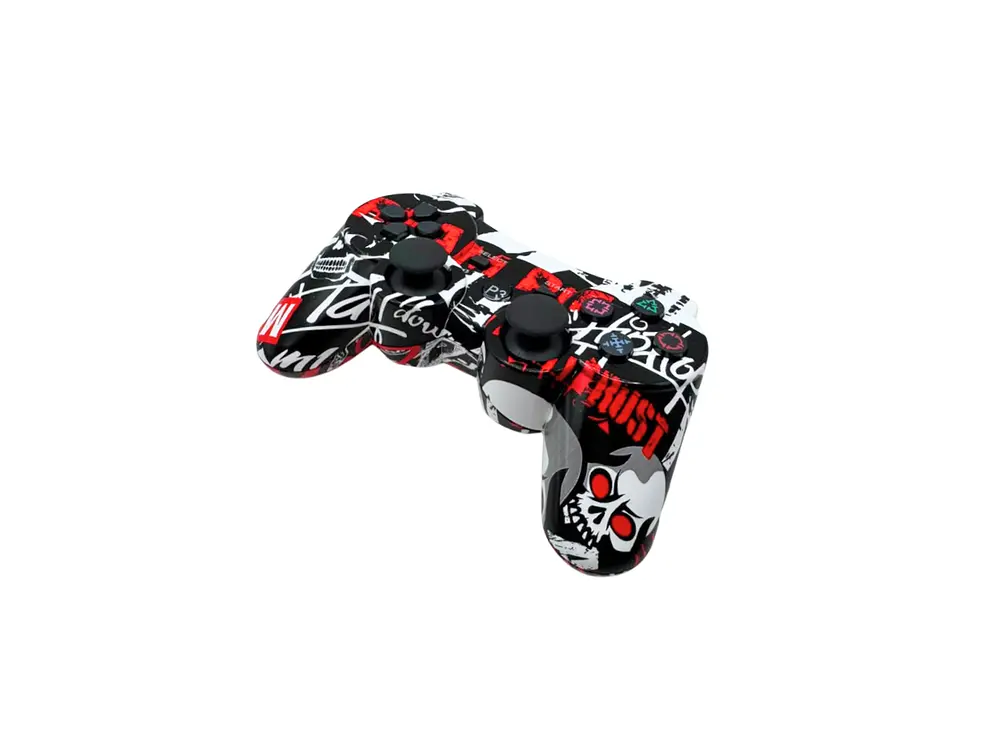 Control Panther Ps3 ,Bluetooth, Color Grefiti Rojo 2