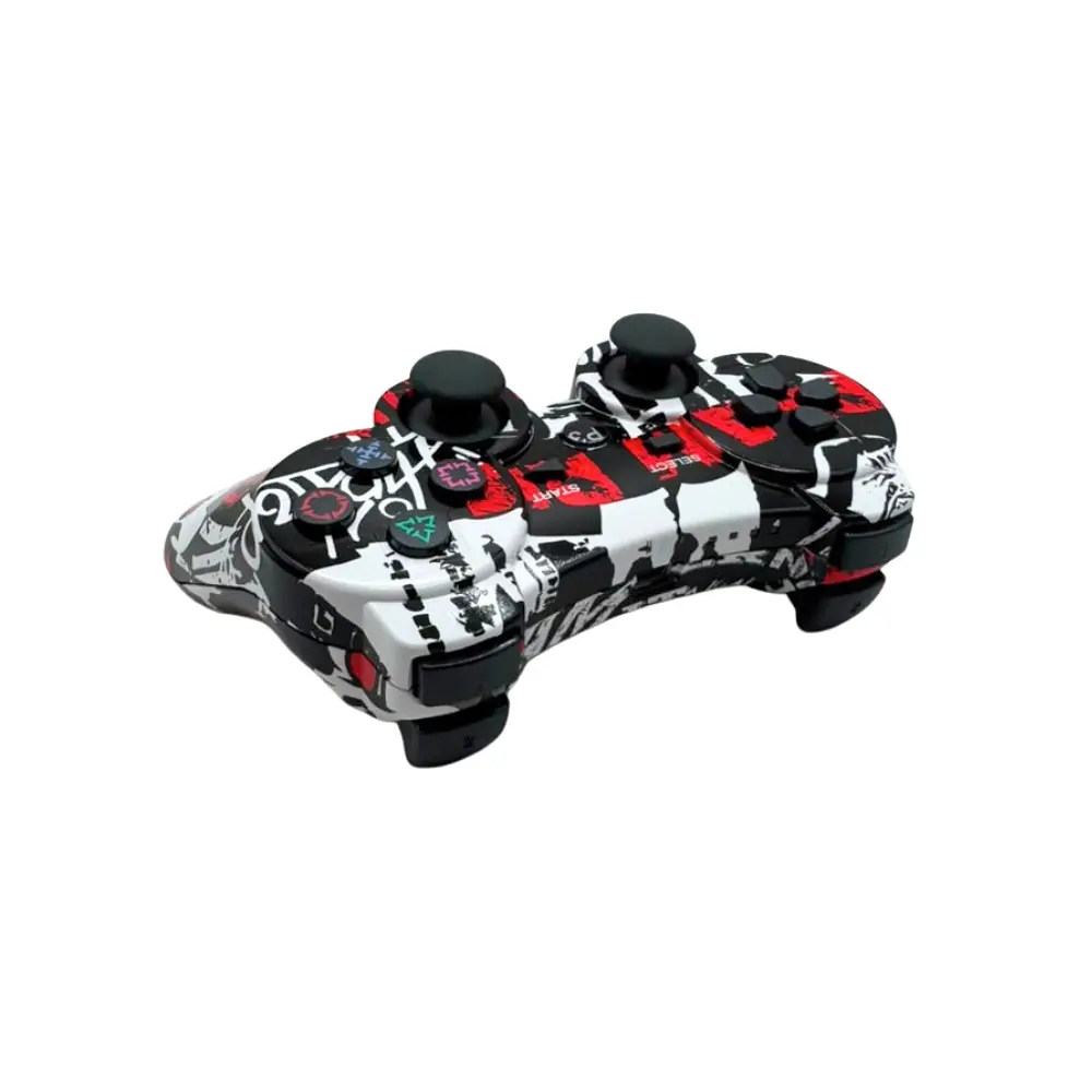 Control Panther Ps3 ,Bluetooth, Color Grefiti Rojo 3