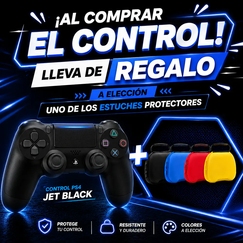 Control Original Sony PS4 Dualshock 4, Color Negro (Open Box) 1