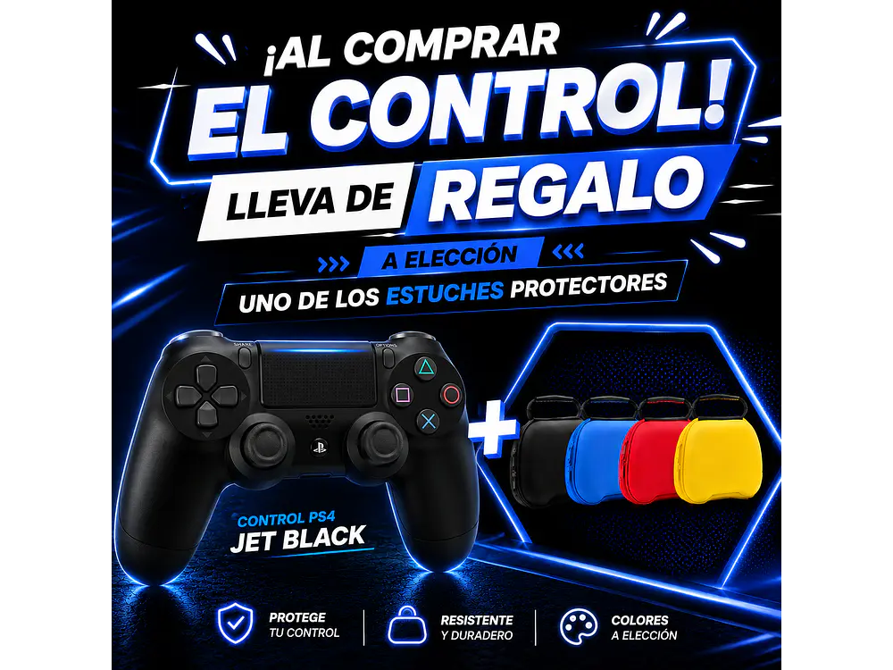Control Original Sony PS4 Dualshock 4, Color Negro (Open Box) 1