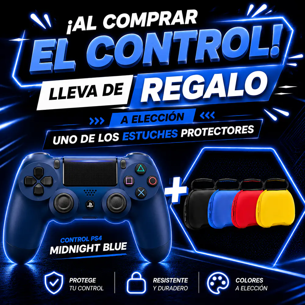 Control Original Sony PS4 Dualshock 4, Color Midnight Blue (Open Box) 1