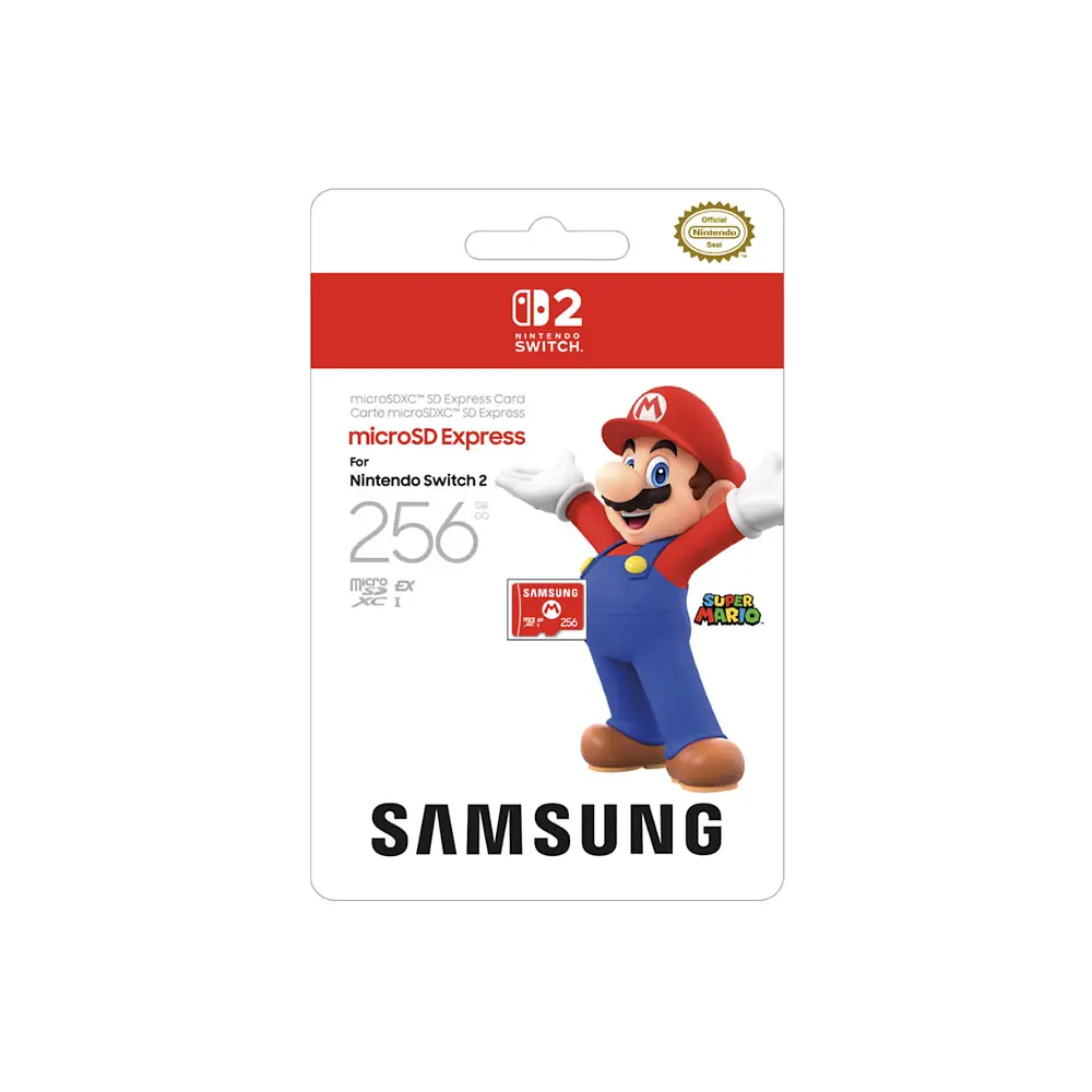 MicroSD Express Card Samsung 256GB para Nintendo Switch 2 1