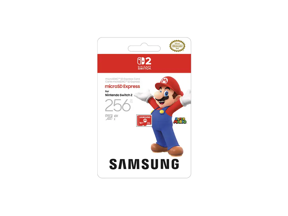 MicroSD Express Card Samsung 256GB para Nintendo Switch 2 1