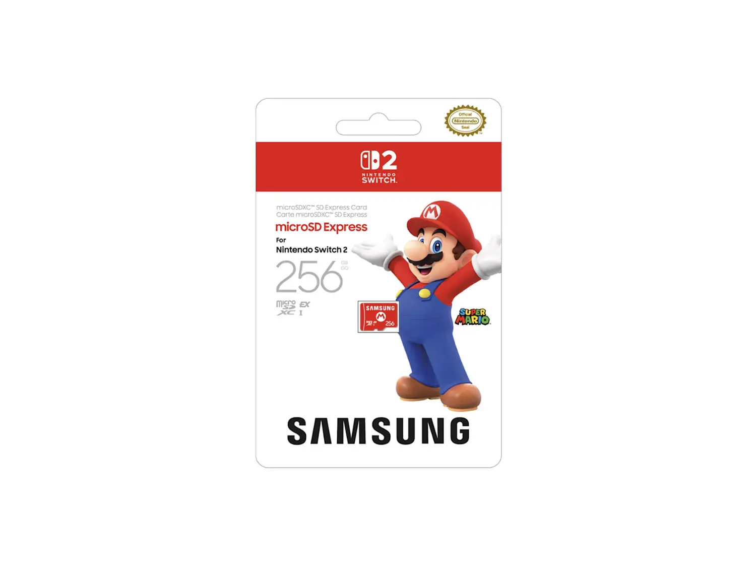 MicroSD Express Card Samsung 256GB para Nintendo Switch 2 1