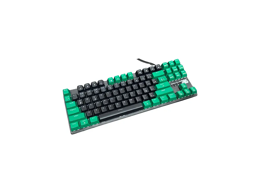 Teclado Gamer Mecánico CollarWali QK87H, Color Negro, Switch Red Hot Swap 3