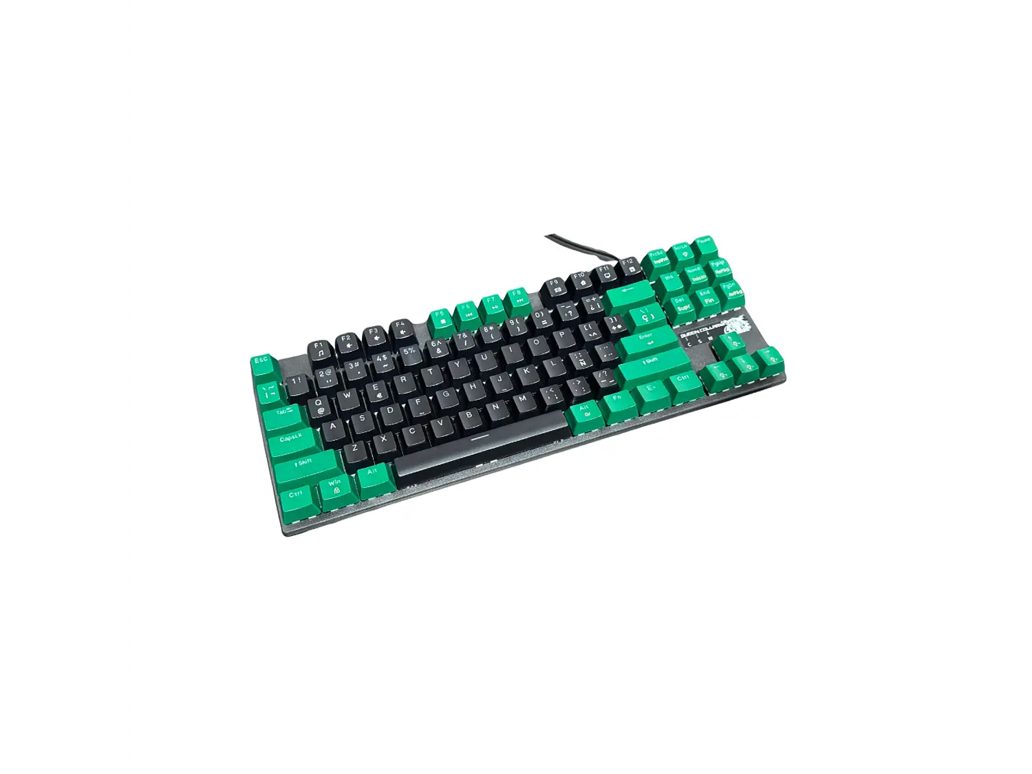Teclado Gamer Mecánico CollarWali QK87H, Color Negro, Switch Red Hot Swap 3