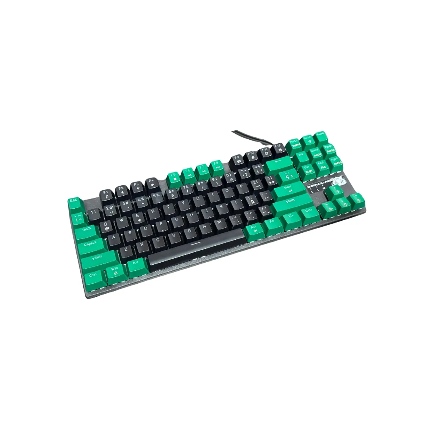 Teclado Gamer Mecánico CollarWali QK87H, Color Negro, Switch Red Hot Swap 3