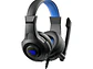 Audífono Gamer GameNote H2031D E-SPORTS Jack 3.5mm, Azul - Miniatura 2