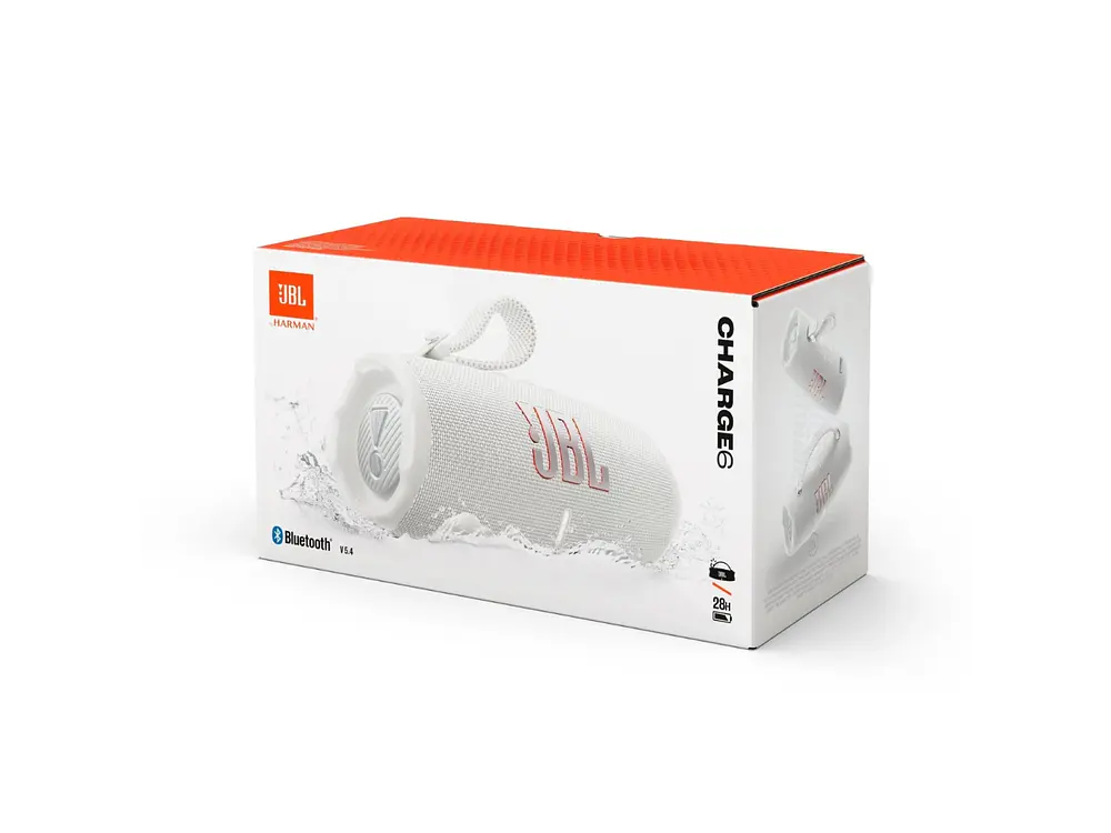 Altavoz portátil JBL Charge 6 ,Bluetooth, Color Blanco 3