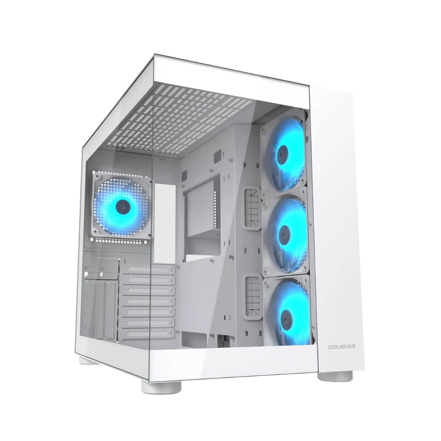 Gabinete Pc Cougar FV150 RGB, Color Blanco 1