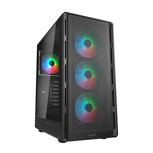 Gabinete Pc Cougar Airface Pure RGB, Color Negro