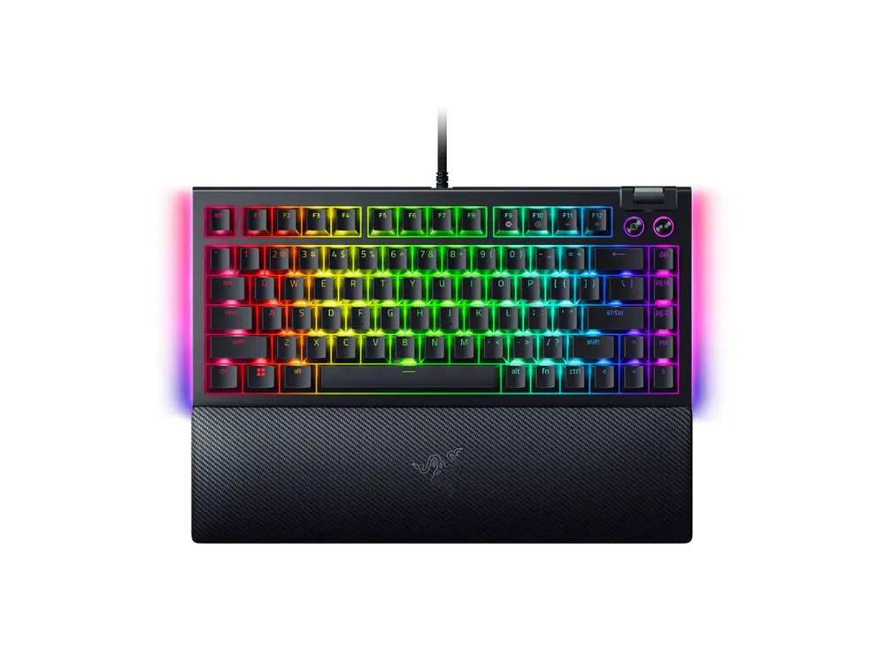Teclado Gamer Razer Blackwidow V4 Negro 75%, Switch Naranjos, Inglés 1