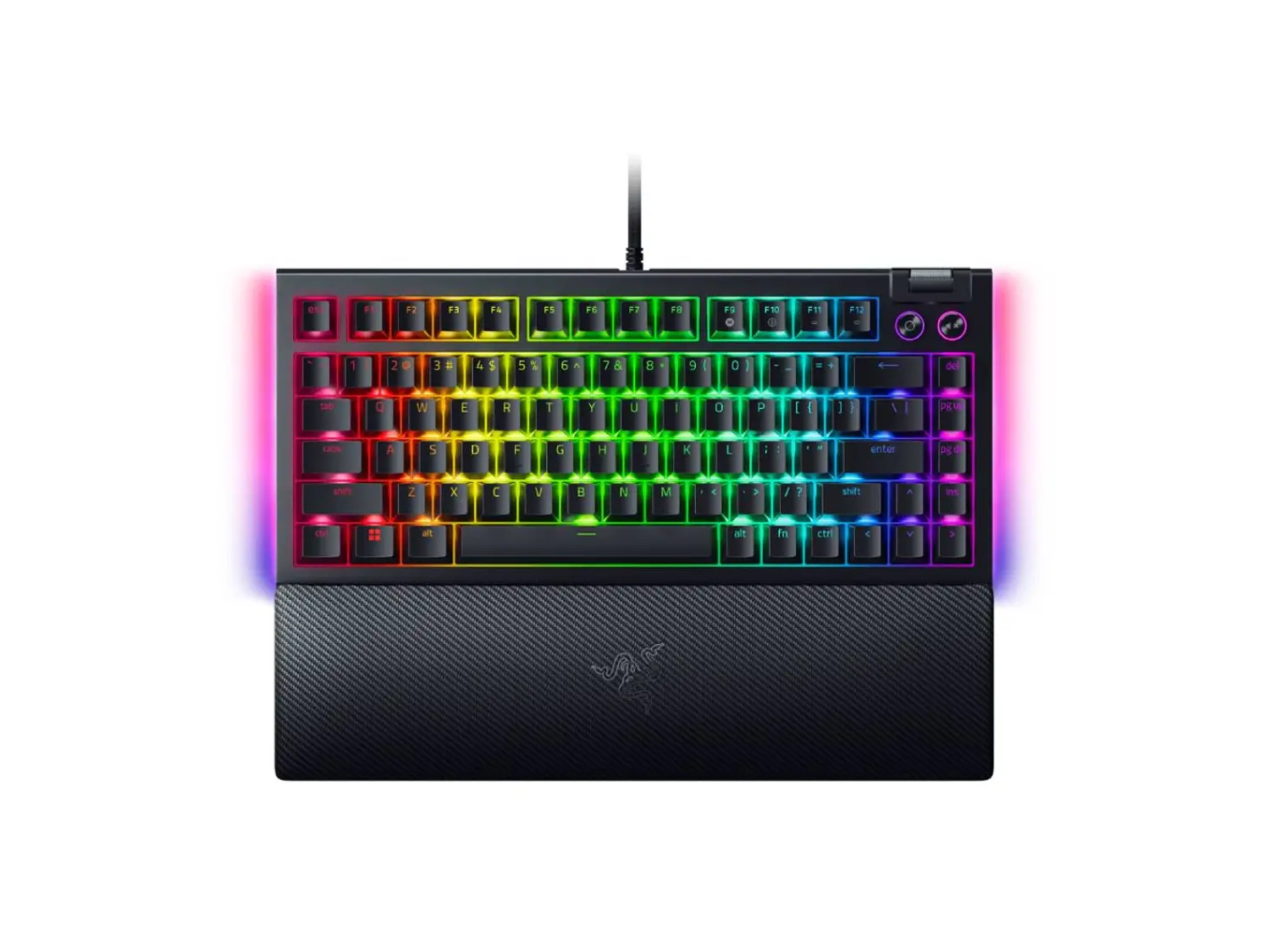 Teclado Gamer Razer Blackwidow V4 Negro 75%, Switch Naranjos, Inglés 1