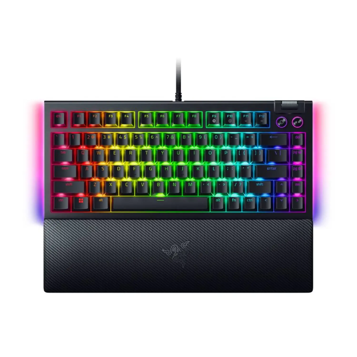Teclado Gamer Razer Blackwidow V4 Negro 75%, Switch Naranjos, Inglés 1
