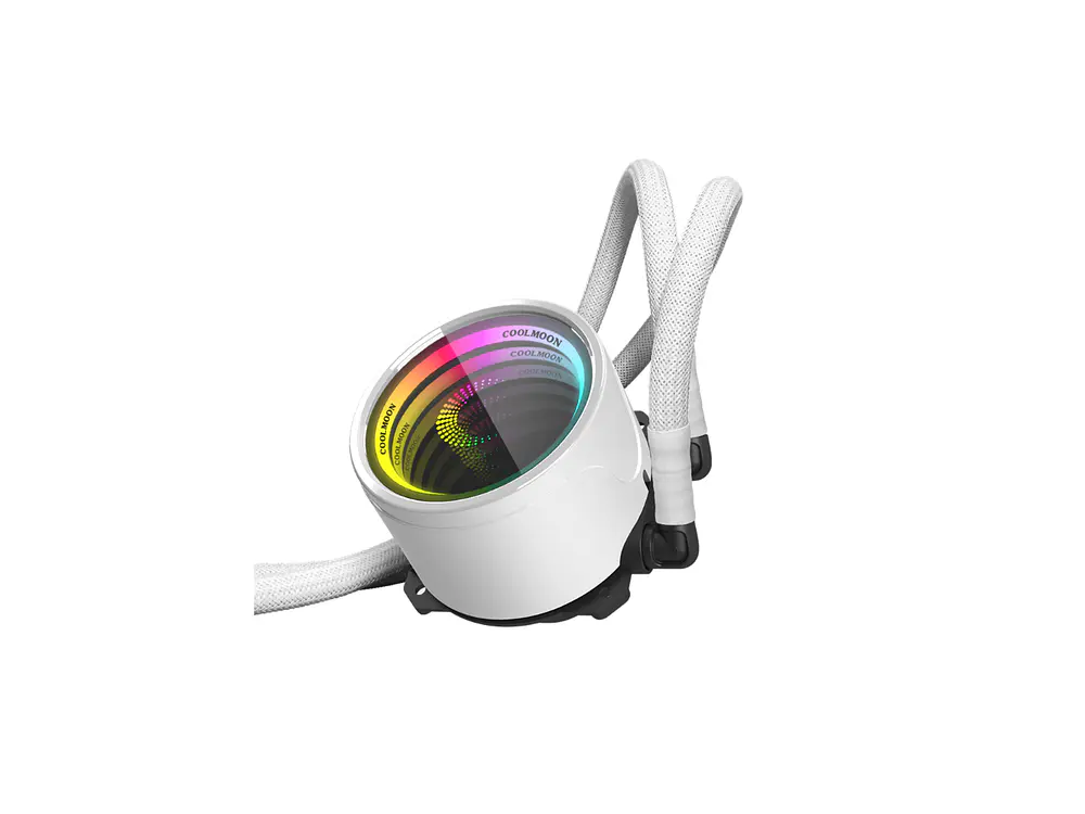 Refrigeración Liquida Coolmoon Icemoon 360 ARGB, LGA 1851, AM5, Color Blanco 2