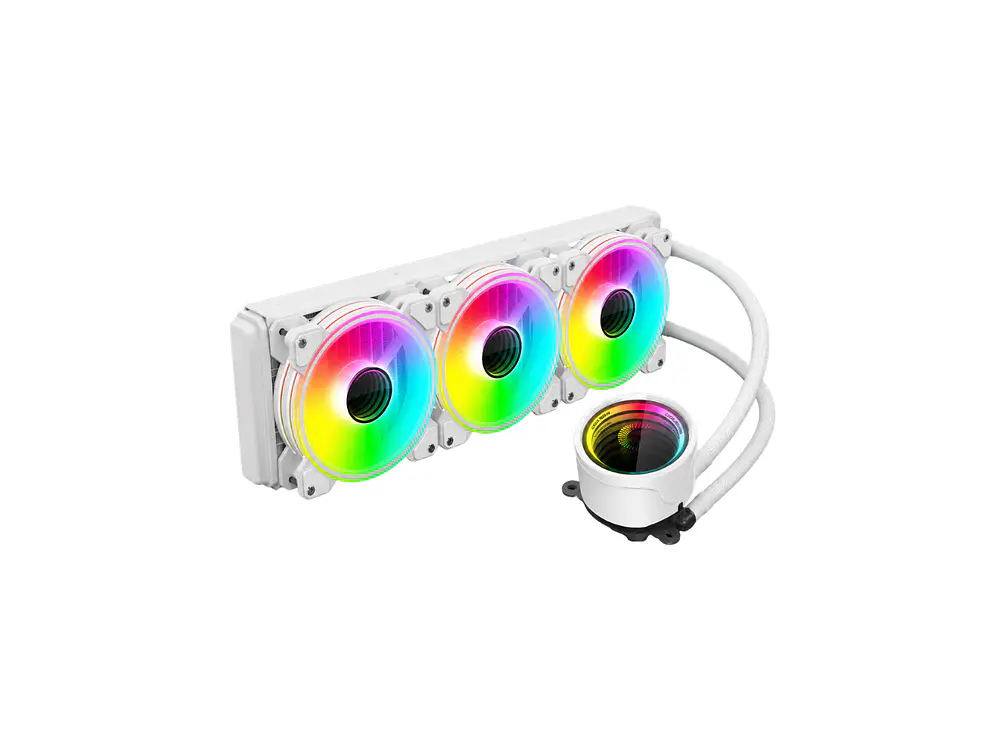 Refrigeración Liquida Coolmoon Icemoon 360 ARGB, LGA 1851, AM5, Color Blanco 3