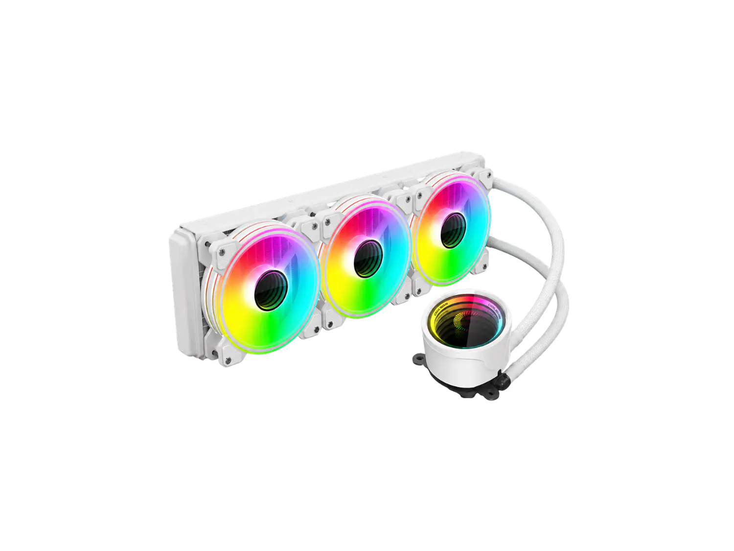 Refrigeración Liquida Coolmoon Icemoon 360 ARGB, LGA 1851, AM5, Color Blanco 3