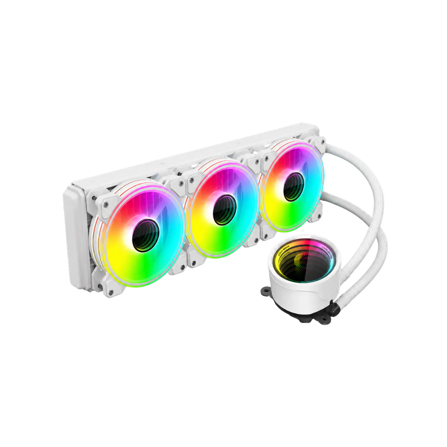 Refrigeración Liquida Coolmoon Icemoon 360 ARGB, LGA 1851, AM5, Color Blanco 3