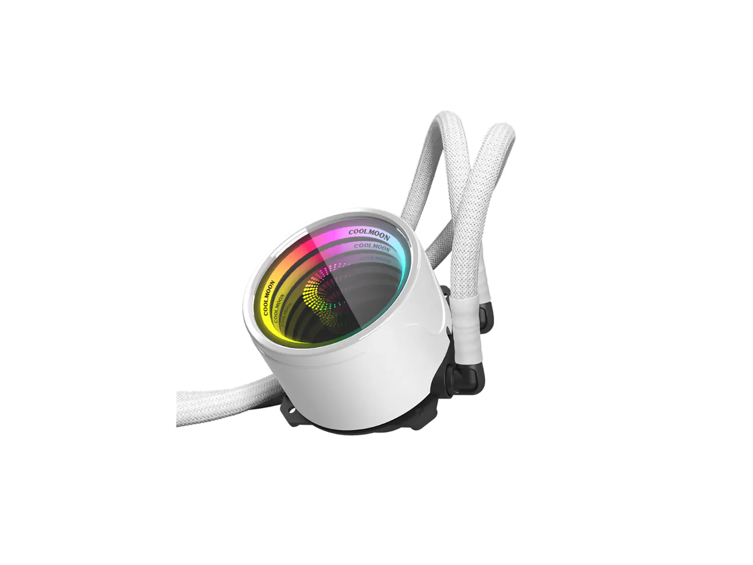 Refrigeración Liquida Coolmoon Icemoon 240 ARGB, LGA 1851, AM5, Color Blanco 2