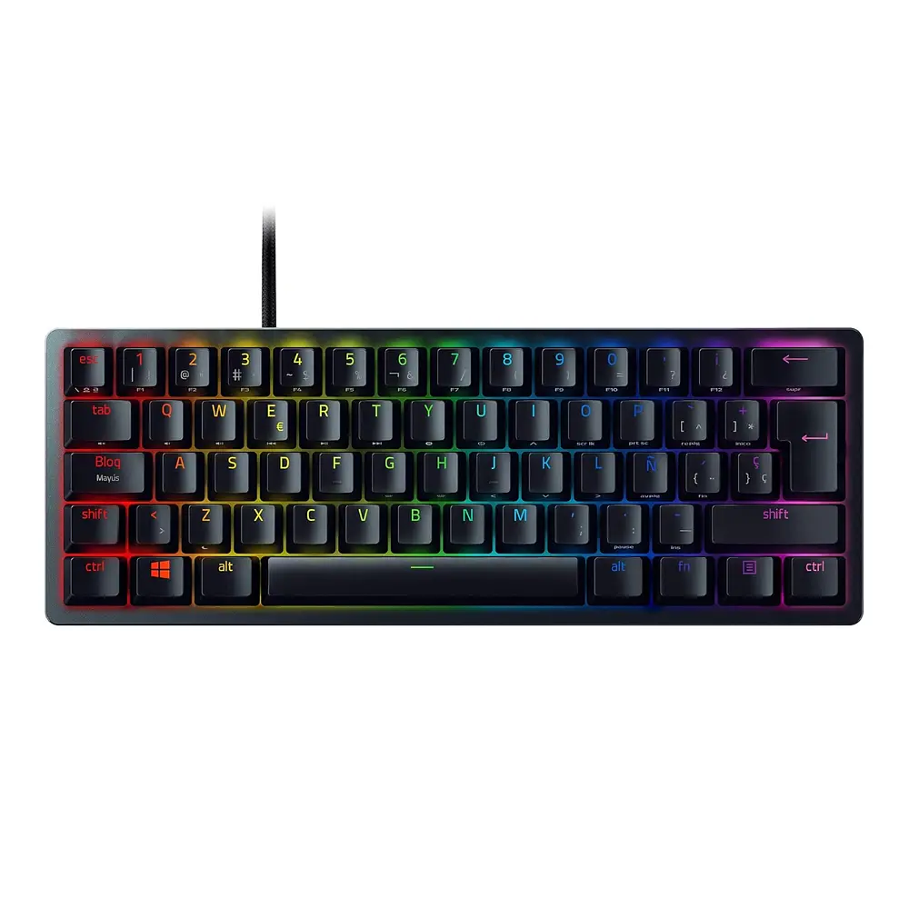 Teclado Razer Huntsman Mini Negro, Switch Purple, 60%, Español 1
