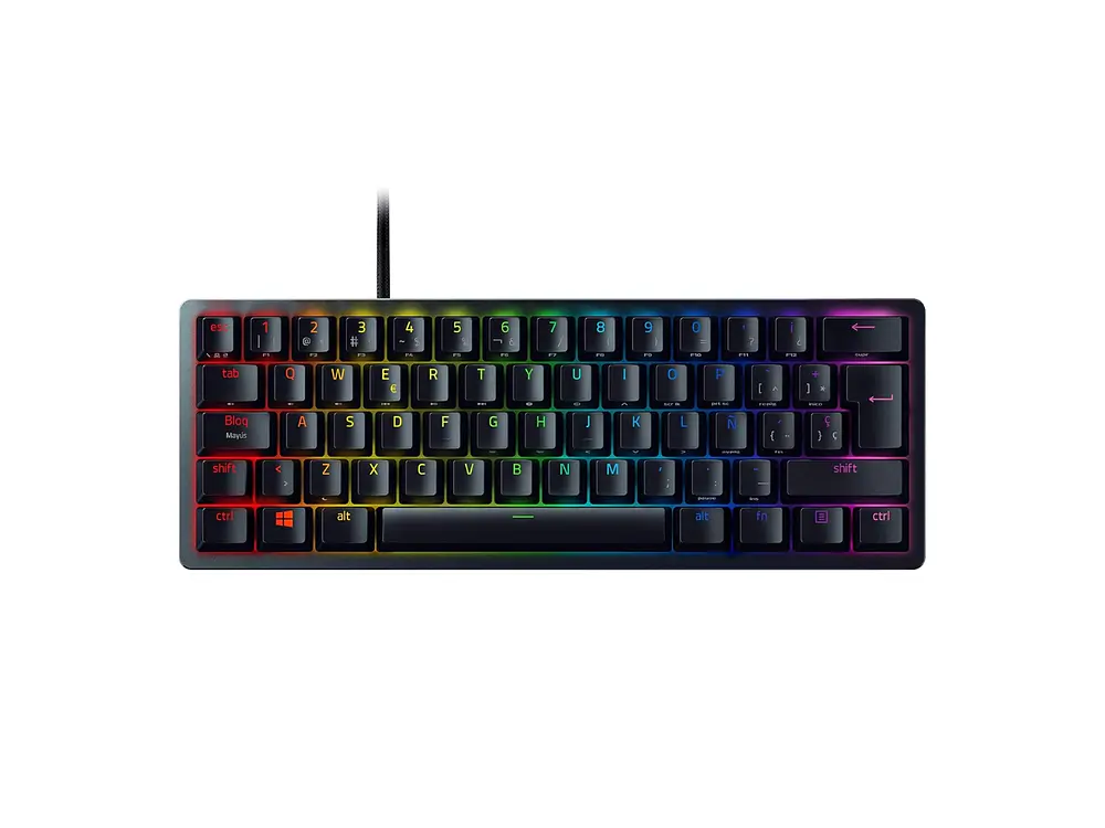 Teclado Razer Huntsman Mini Negro, Switch Purple, 60%, Español 1