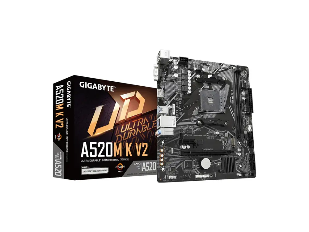 Placa Madre AMD Gigabyte A520M K V2 AMD, DDR4 1