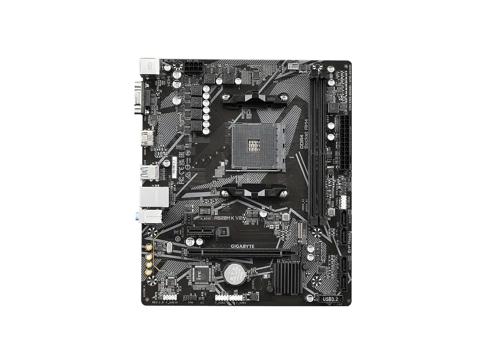 Placa Madre AMD Gigabyte A520M K V2 AMD, DDR4 2
